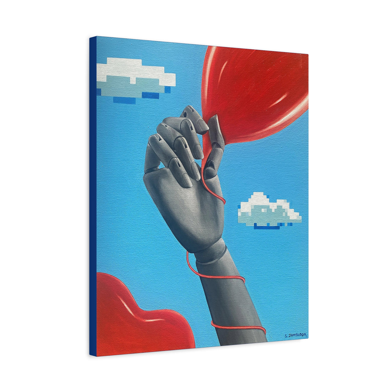 "The Game" 20"X 24" Canvas Art Print