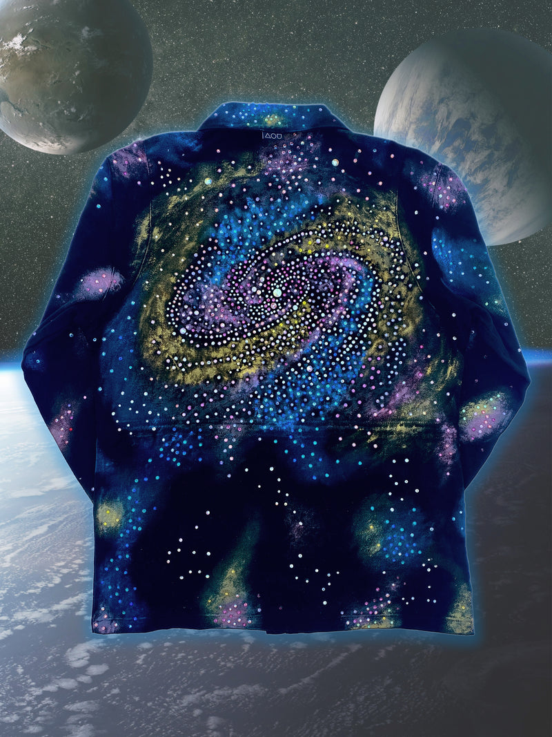 "Star Nations" Hand-Painted Rhinestone AOU Jacket