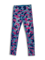 Art Of Uniformity custom hand-painted hot pink and black camo print on gently used True Religion jeggings by Shireen Renee.